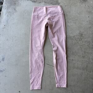 Lululemon Wunder Under High-Rise Tights Snow Washed Pink Mauve 28"